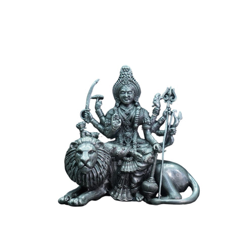 Pure Silver Antique Durgadevi Sitting 88.32G By Mahita Collections