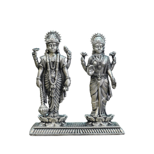 Pure Silver Antique Laxmi Naryan Standing 103.55G By Mahita Collections
