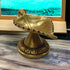 Tamas Brass Leaf Diya with Stand Ethnic Design Handmade | Free Luxury Gift box