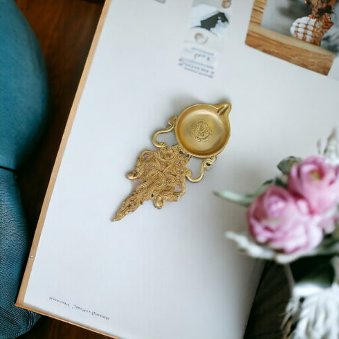 Tamas Brass Long Spoon Diya