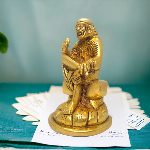 Tamas Brass Handmade Shirdi Sai Baba | Free Luxury Gift box