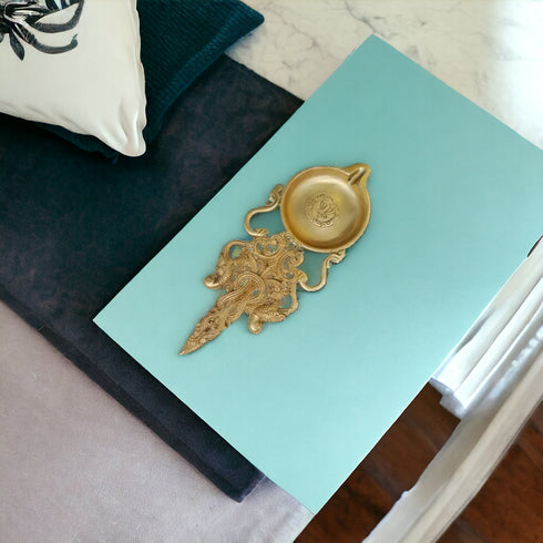 Tamas Brass Long Spoon Diya
