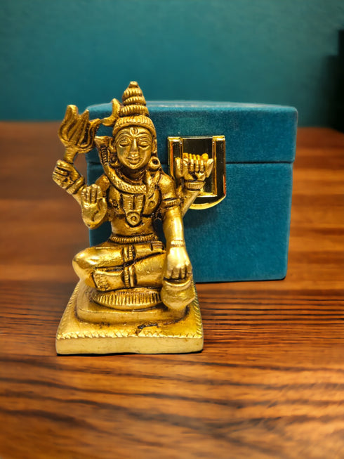 Tamas Brass Small Lord Shiva Statue | Free Luxury Gift Box