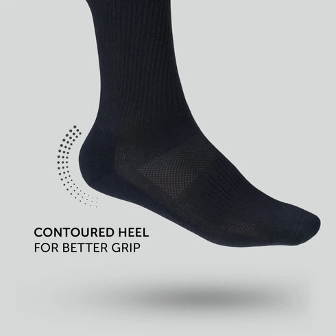 XYXX Crew-Length Socks - Pitch Black