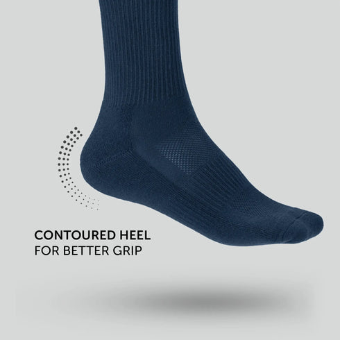 XYXX Crew-Length Socks - Midnight Blue