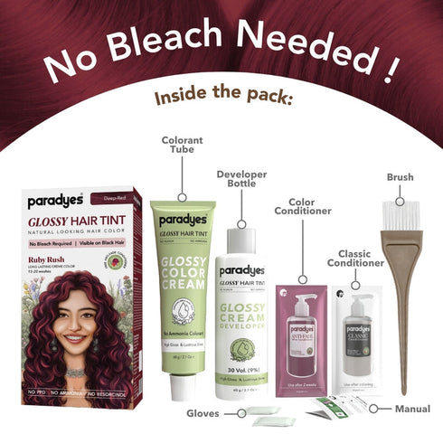 Paradyes Ruby Rush Glossy Hair Tint