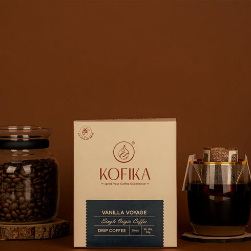 Kofika Hot Brew Coffee - Vanilla 5 (Each 10G)