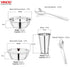 Vinod 30 Pieces Stainless Steel Dinner Set Heavy Gauge Mirror Finish Food Grade Steel Dishwasher safe and ISI Certified