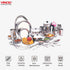 Vinod 30 Pieces Stainless Steel Dinner Set Heavy Gauge Mirror Finish Food Grade Steel Dishwasher safe and ISI Certified
