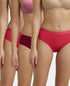 Jockey High Coverage Cotton Hipsters with Ultra soft Exposed Waistband | Assorted | Pack of 3