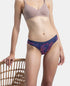 Jockey Medium Coverage Cotton Mid Waist Bikini With Exposed Waistband | Black, Classic Navy & Valerian | Pack of 3