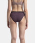 Jockey Medium Coverage Cotton Mid Waist Bikini With Exposed Waistband | Black, Classic Navy & Valerian | Pack of 3