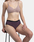 Jockey High Coverage Cotton Mid Waist Hipster With Exposed Waistband | Black, Classic Navy & Valerian | Pack of 3