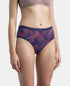 Jockey High Coverage Cotton Mid Waist Hipster With Exposed Waistband | Black, Classic Navy & Valerian | Pack of 3