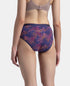 Jockey High Coverage Cotton Mid Waist Hipster With Exposed Waistband | Black, Classic Navy & Valerian | Pack of 3