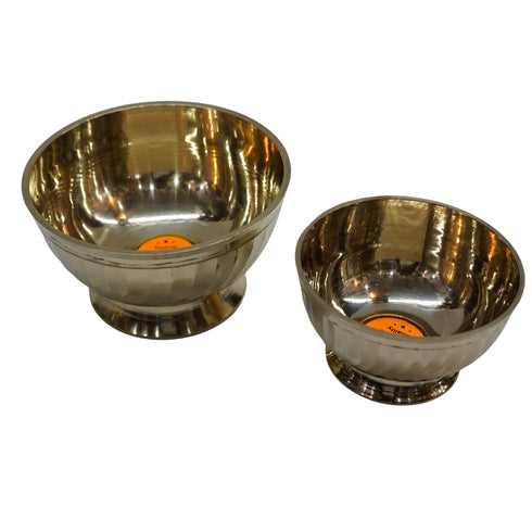 Brass Bowl with Stand (2 Piece) 894g
