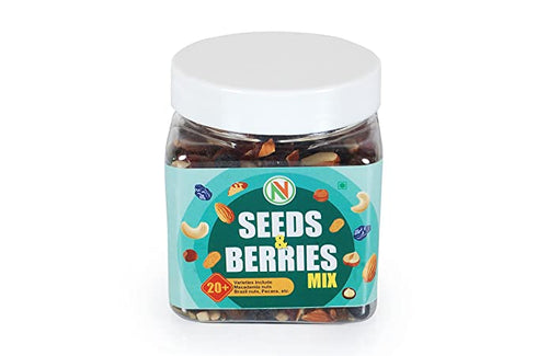 NatureVit Mixed Dry Fruits| Nuts| Seeds & Berries 20+ Varieties