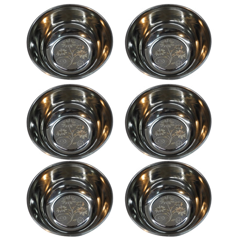 Stainless Steel Bowl Multipurpose 84g Pack of 6