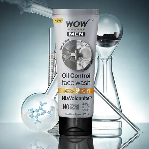 WoW Men Charcoal + Niacinamide Face Wash By Wow