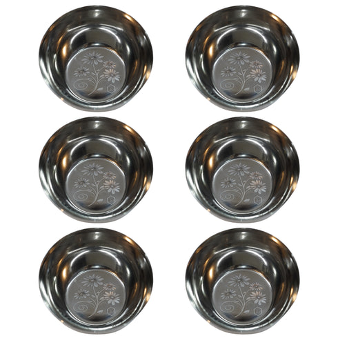 Stainless Steel Bowl Multipurpose 71g Pack of 6