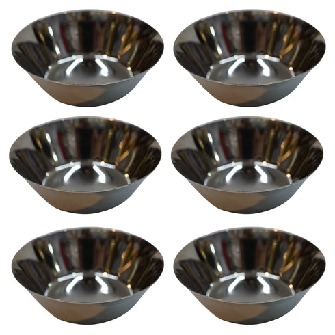 Serving Katori Bowl in Stainless Steel 93g Pack of 6