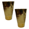 Brass Tumbler Glass 214g Pack of 2