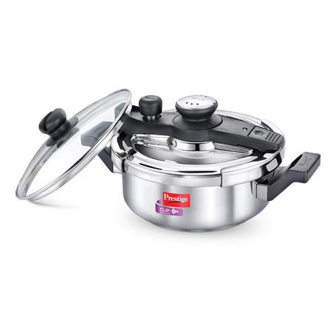 Prestige Clip-on Svachh Stainless Steel Spillage Control Pressure Cooker 3 L