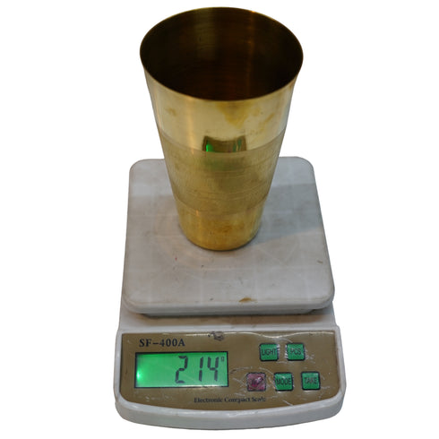 Brass Tumbler Glass 214g Pack of 4