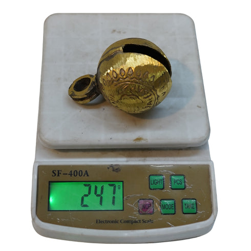 Brass Ten Ghungroo Ankle Bells 247g Set 1