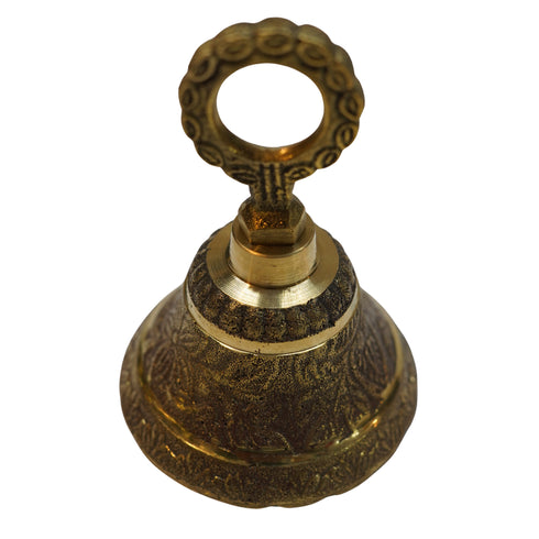 India Hanging Brass Bell 286g Set 1