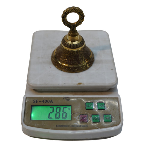 India Hanging Brass Bell 286g Set 1