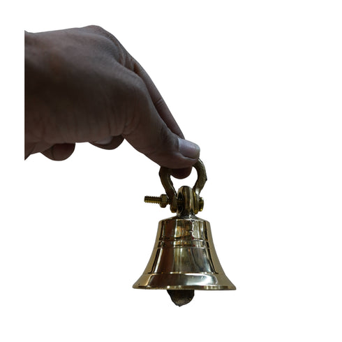 India Hanging Brass Bell 185g Set 1