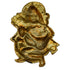 Golden Metal Ganesha Wall Hanging 233g Set 1