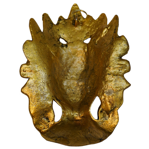 Golden Metal Tara Face Mask Wall Hanging 254g Set 1
