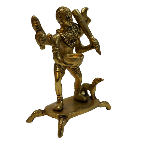 Batuka Bhairav Brass Idol 447g Set 1