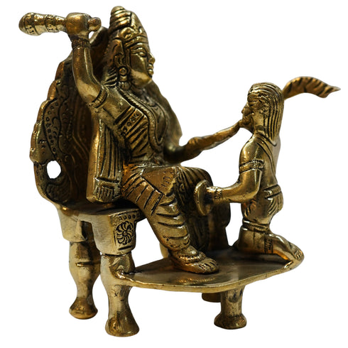 Goddess Baglamukhi Brass Idol 788g Set 1