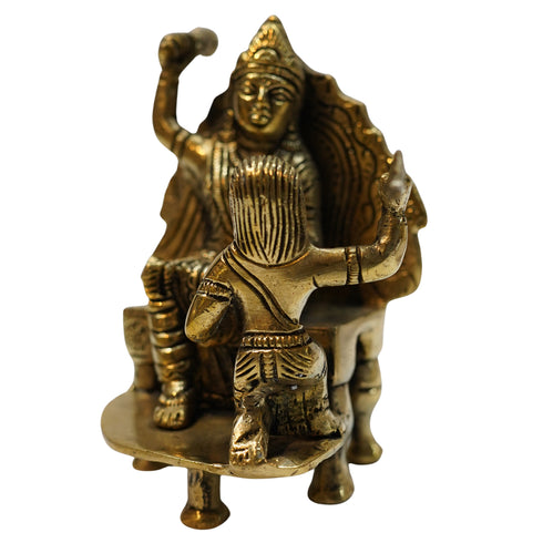 Goddess Baglamukhi Brass Idol 788g Set 1