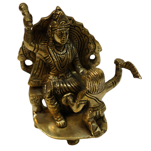 Goddess Baglamukhi Brass Idol 788g Set 1