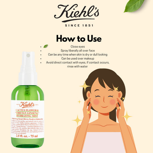 Kiehl's Cactus Flower Tibetan Ginseng Hydrating Mist