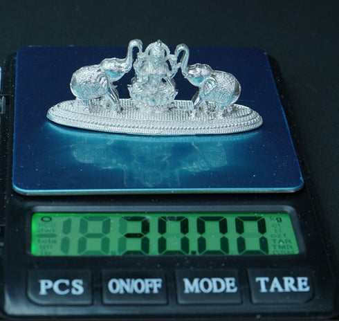Pure Silver Gaja Laxmi 30g By Mahita Collections