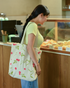 Ecoright Mon Cherry Large Zipper Tote Bag