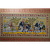 Palm Leaf Handmade Painting of Royal Elephant Procession with Attendants