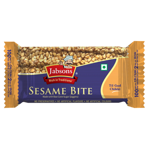 Jabsons Foods Sesame Chikki | Pack of 20