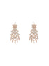 Rose Gold Plated Cubic Zircon Studded Statement Choker Necklace Jewellery Set