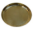 Round Brass Handmade Thali 615g Set 1