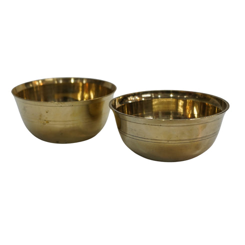 Brass Dining Bowl Peetal Ki Katori 402g (Pack of 2)