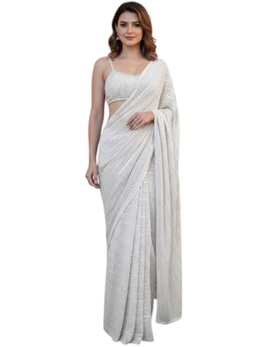 Vasthrlay White Saree