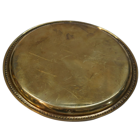 Brass Embossed Thali 336g Set 1