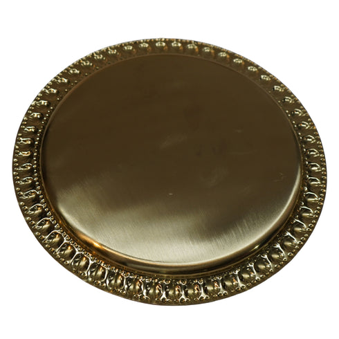 Handmade Pure Brass Thali 260g Set 1