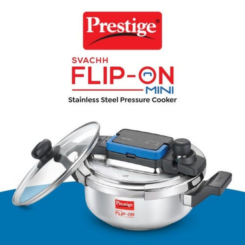 Prestige Svachh Flip-on Mini Stainless Steel Spillage Control Pressure Cooker 2 L